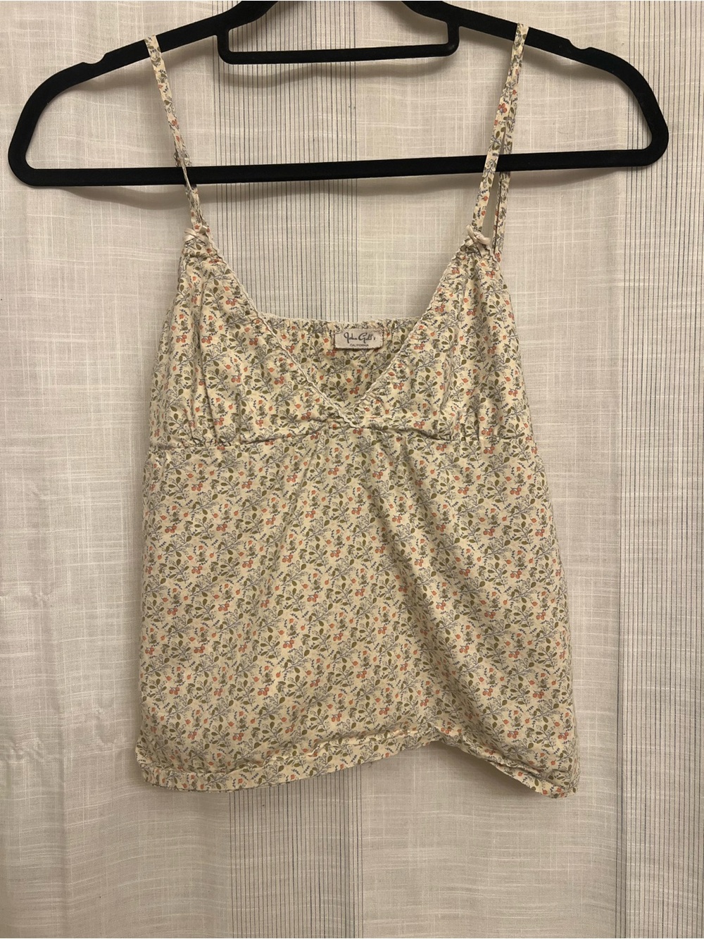 The cutest RARE cottagecore Brandy Melville top that ties in the back to cinch!